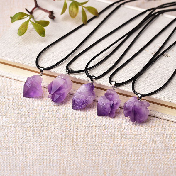 Raw Tiger's Eye Crystal Point Necklace – Buddha Blossom Jewels