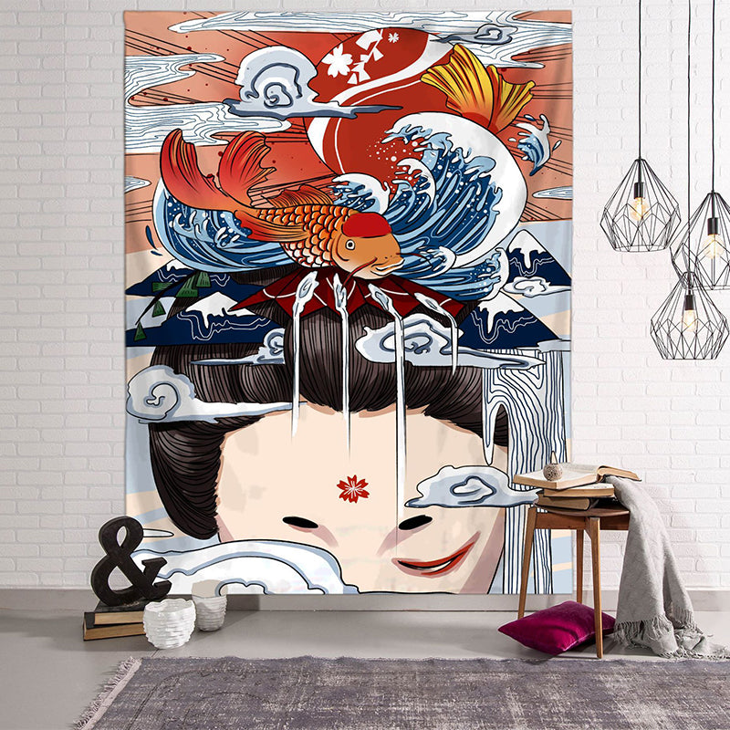 Japanese Culture Wall Tapestry