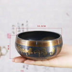 Load image into Gallery viewer, Tibetan Buddhist Singing Bowl With Symbols

