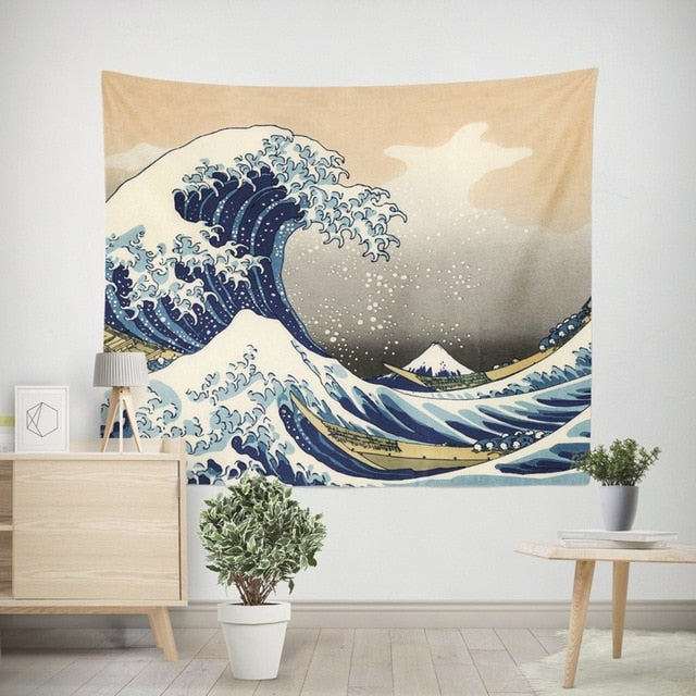 Japanese Kanagawa Wall Tapestry